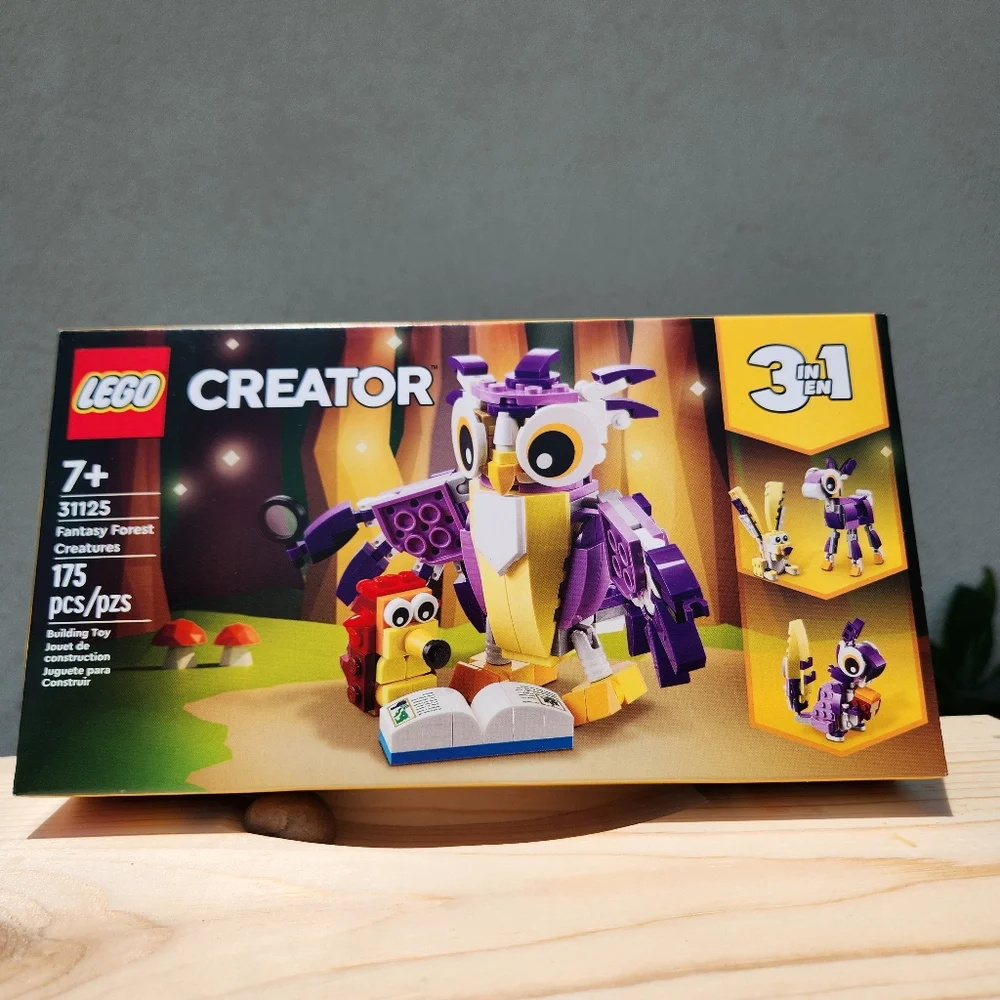 New LEGO 31125 Creator 3 in 1 Fantasy Forest Creatures Woodland Animal Toys Set